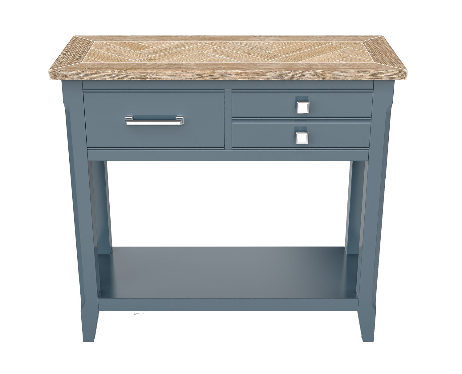 Signature Blue Reclaimed Small Console Table – Signature Hardwood